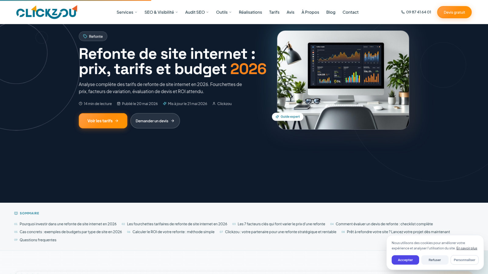 Des prix fixes et clairs pour vos projets numériques